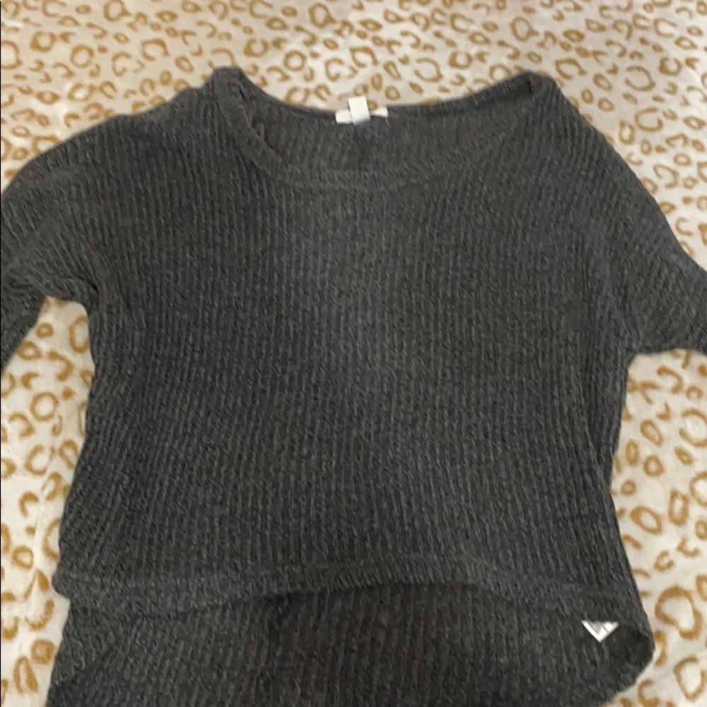 grey sweater